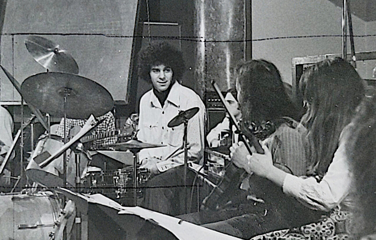 This is me at the drums in the band that started Blue Bear School of Music in 1971. This photo is from a gig we had at The Great Amercan Music Hall in 1972. This is me at the drums in the band that started Blue Bear School of Music in 1971. This photo is from a gig we had at The Great Amercan Music Hall in 1972.